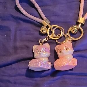 Cute Fox Charm Keychains